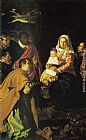Diego Rodriguez De Silva Velazquez Canvas Paintings - The Adoration of the Magi